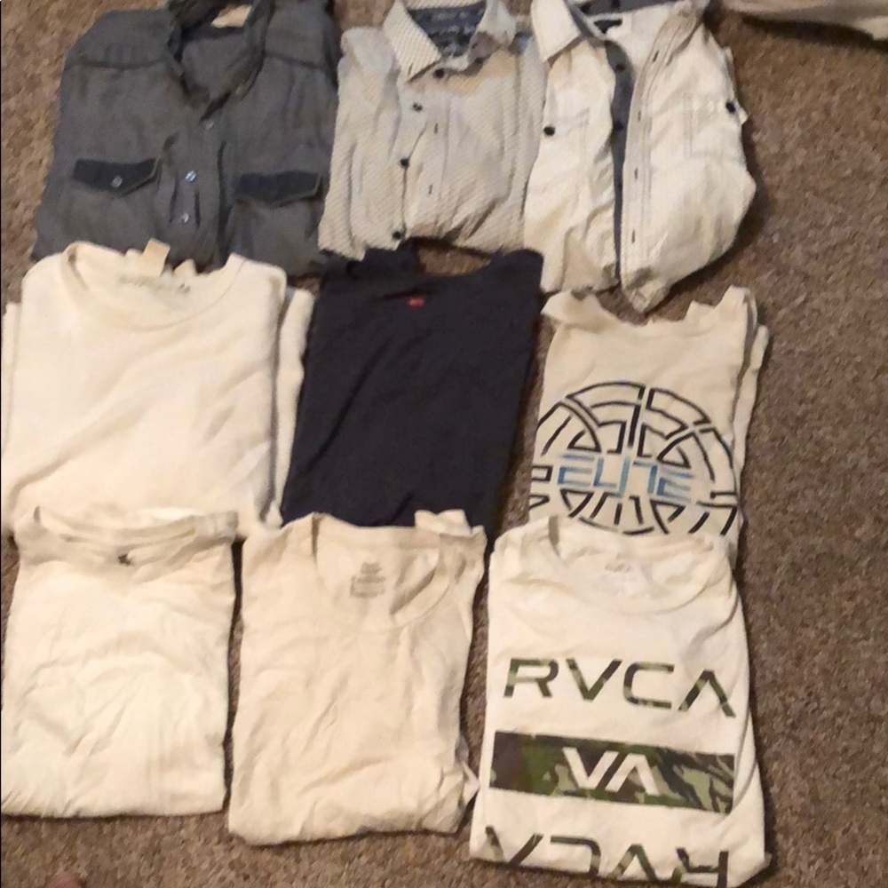 9 men’s large shirts